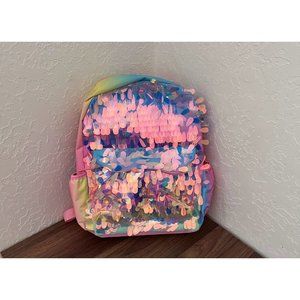 NWT Journeys Kidz Accessory Innovations Iridescent Gradient Rainbow Backpack